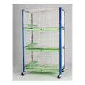 Crown 3-Tier Wheeled Pigeon Breeding Cage with Divider Compartments