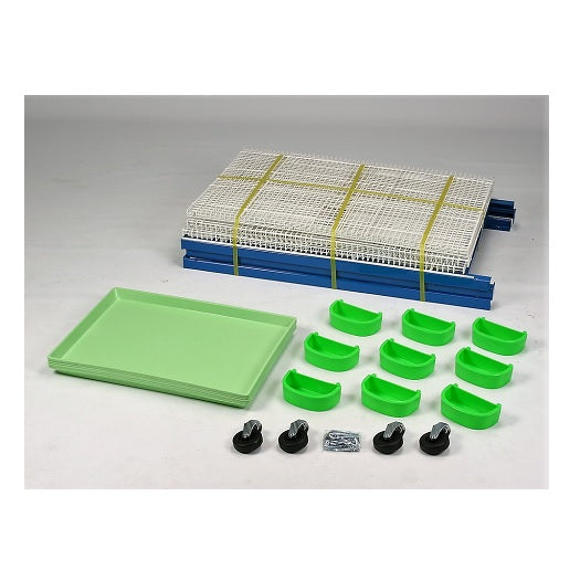 Crown 3-Tier Wheeled Pigeon Breeding Cage with Divider Compartments