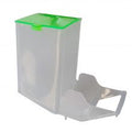 Crown Clear Plastic Cage Bird Hopper Feeder with Perch