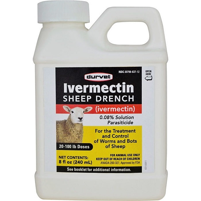 Durvet Ivermectin Sheep Drench Broad Spectrum Parasite Oral Solution