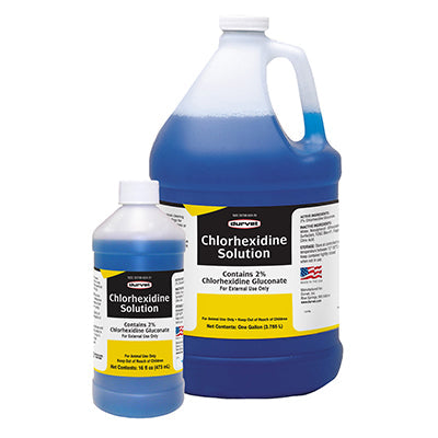 Durvet Chlorhexidine 2% Antiseptic Disinfectant Solution for Pets and Livestock