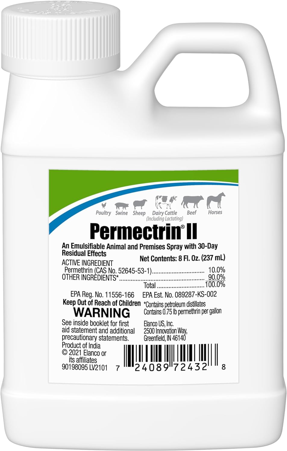 Permectrin II 10% Permethrin Multi-Species Animal and Premises Insecticide Spray