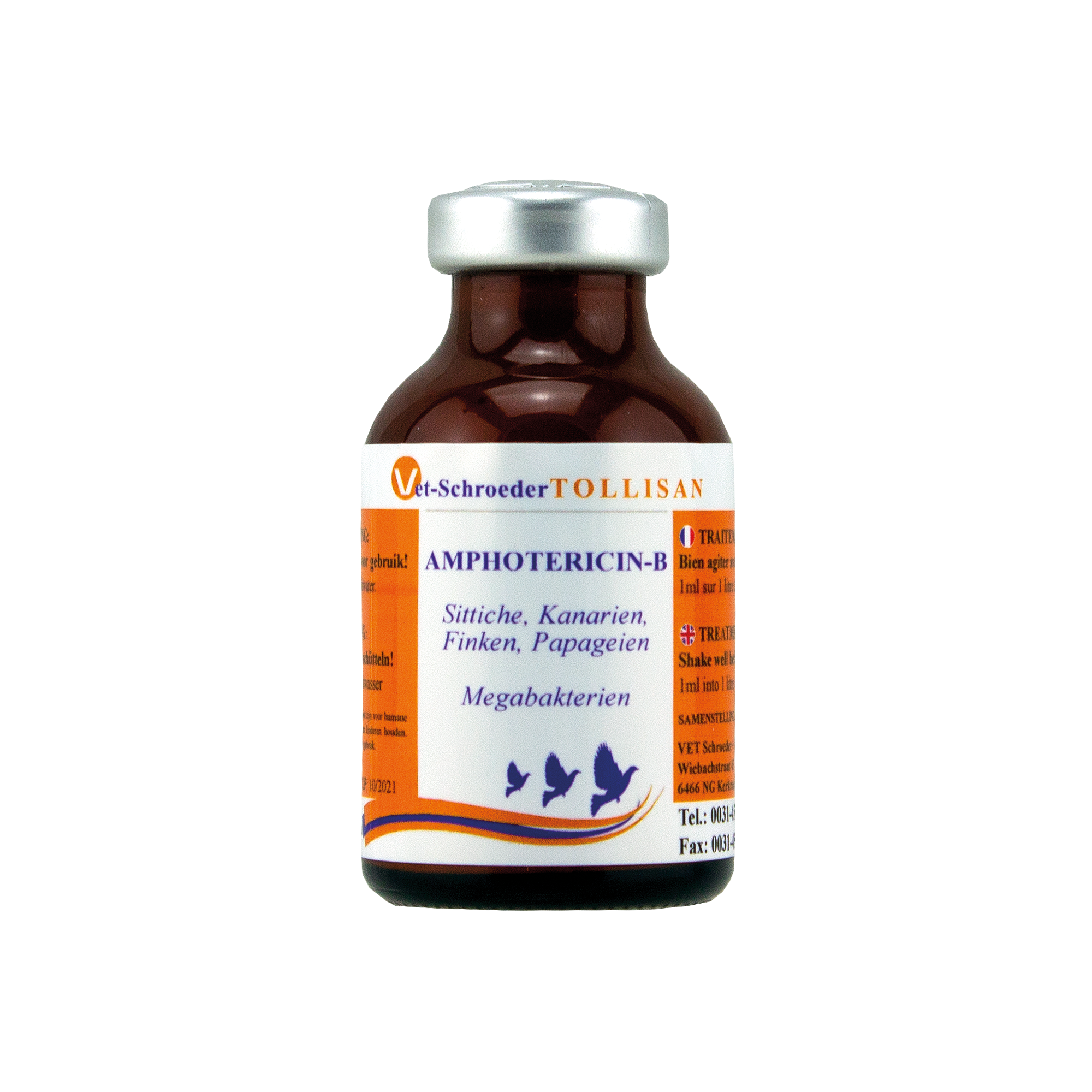 Amphotericin-B Bird Treatment for Megabacteria and Avian Gastric Yeast