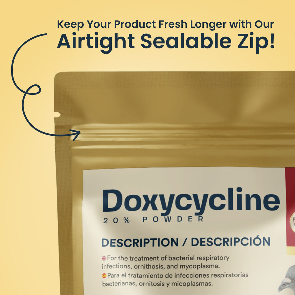 GenerX Doxycycline 20% Powder Treatment for Bird Respiratory Ornithosis 100g