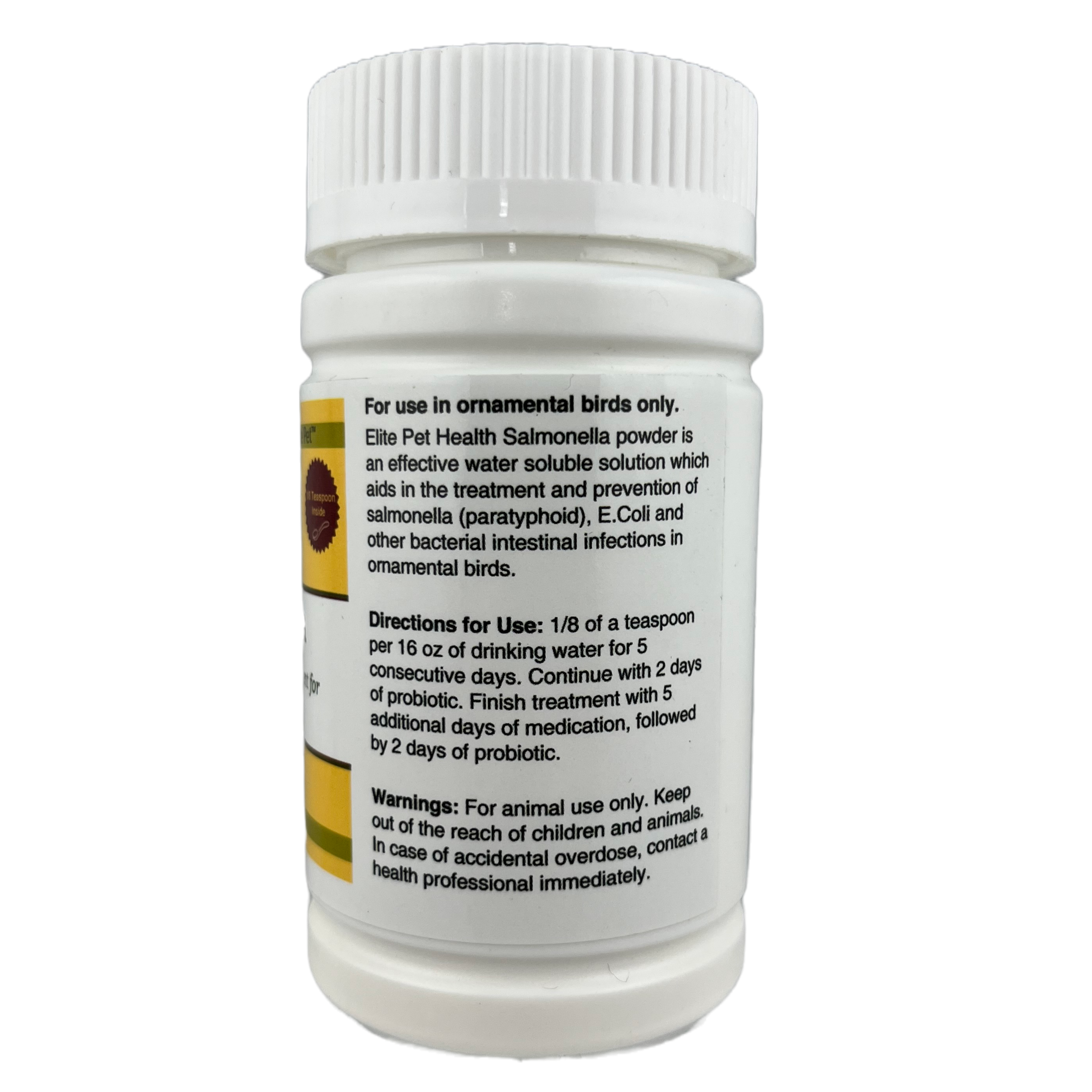 Elite Pet Health Salmonella Powder for Pigeons and Aviary Birds