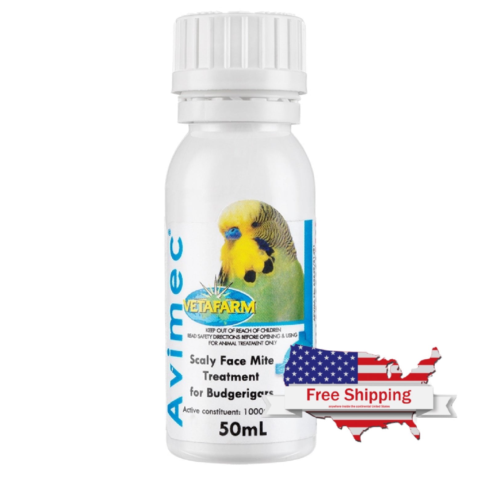 Vetafarm Avimec Scaly Face Mite Topical Treatment for Budgerigars