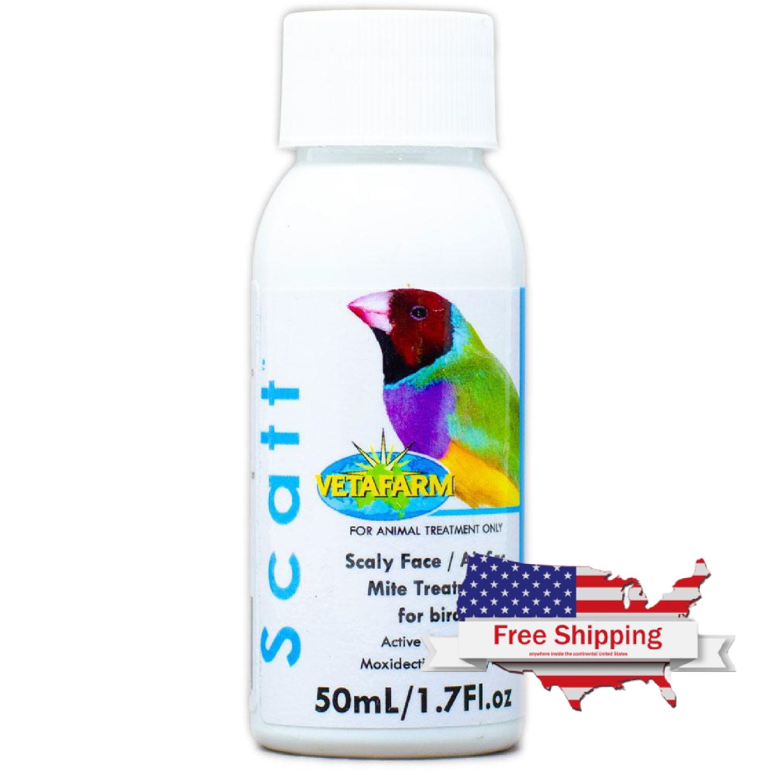 Vetafarm Scatt Treatment for Scaly Face and Air Sac Mites