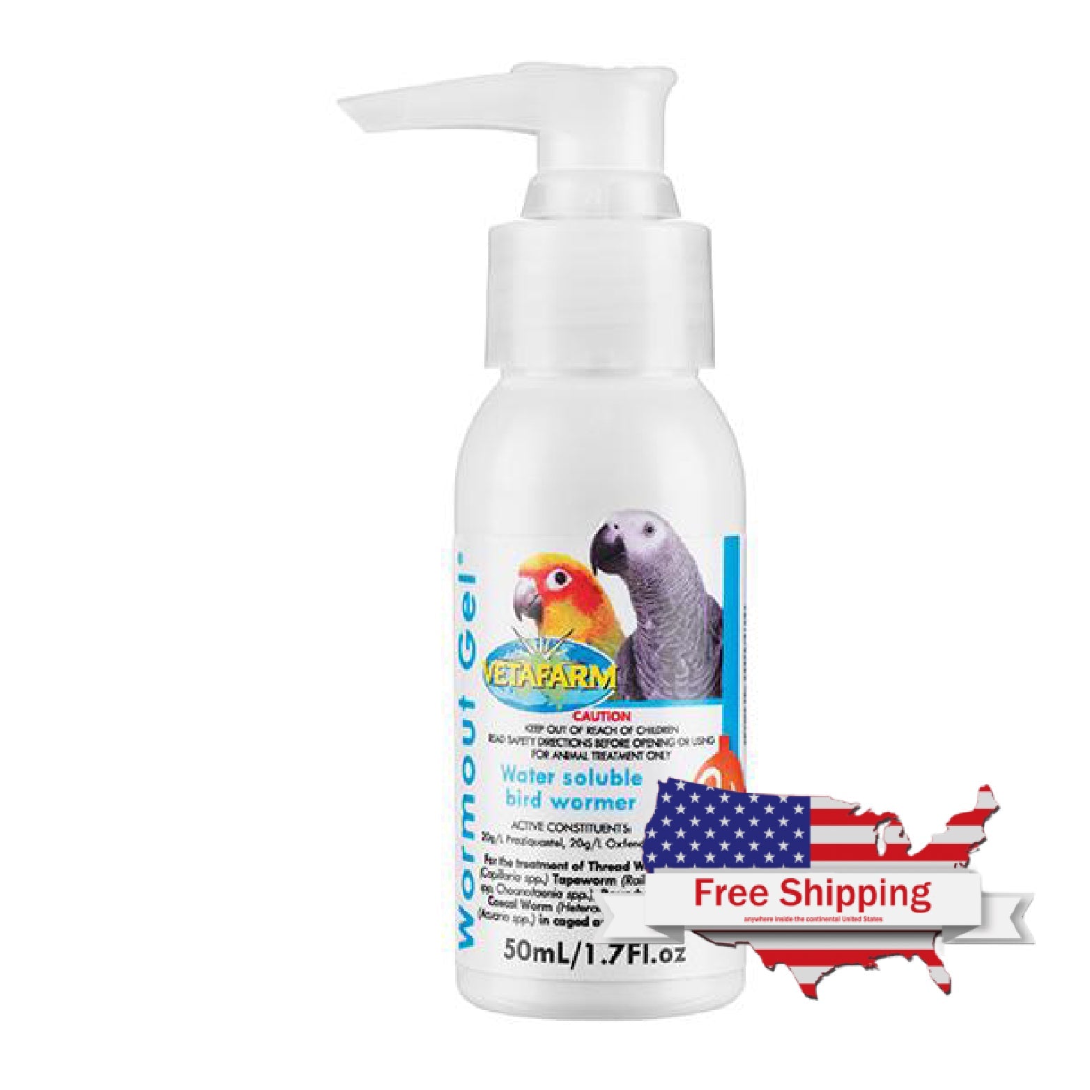 Vetafarm Wormout Gel Broad Spectrum Bird Dewormer for Pigeons