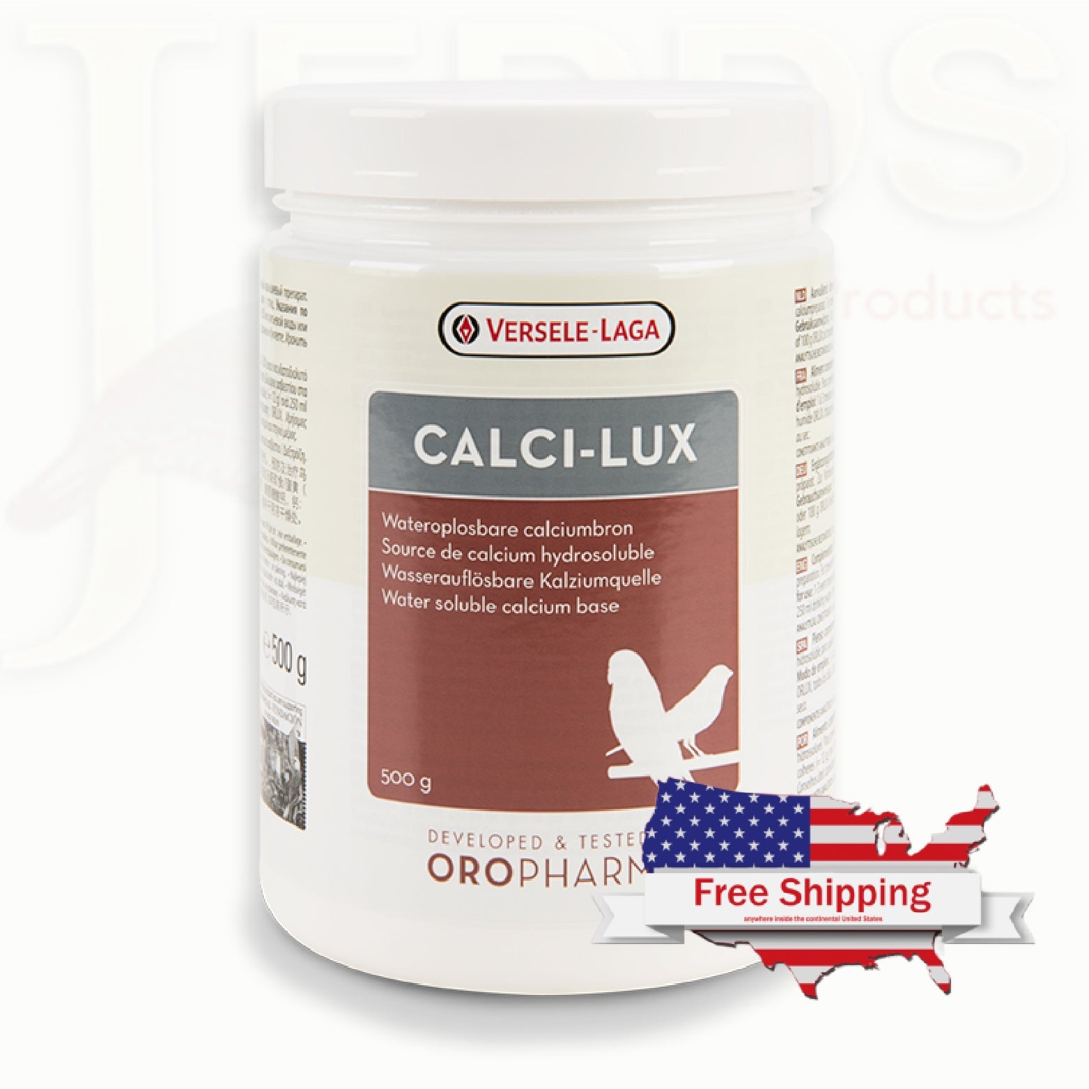 Versele-Laga Calci-Lux Water Soluble Calcium Supplement for Healthy Birds