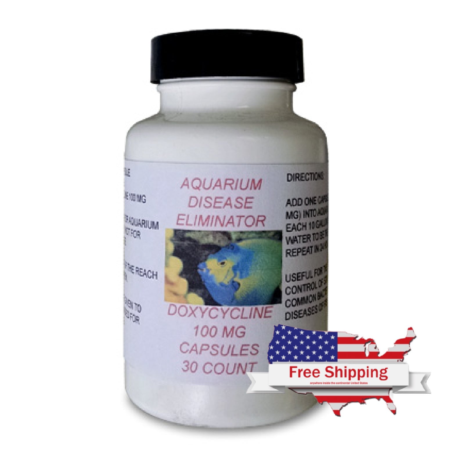 Pet Solution Doxycycline 100mg Bird Bacterial Infection Control Capsules