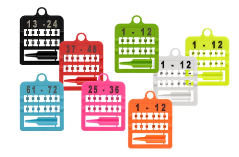 Smisdom E-Z Numbered Split Bird Leg Bands for Canaries