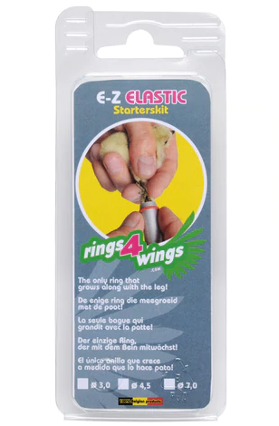 Smisdom E-Z Elastic Bird Leg Identification Rings Starter Kit