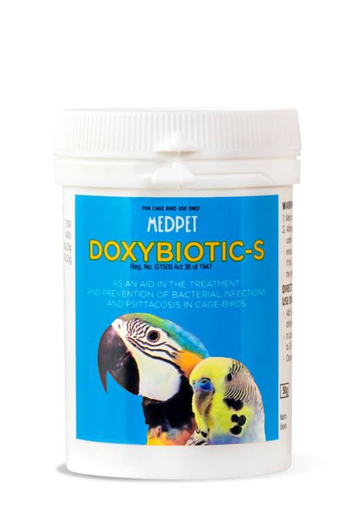 Medpet Doxybiotic-S Antibiotic Treatment for Single Cage Bird Respiratory Health