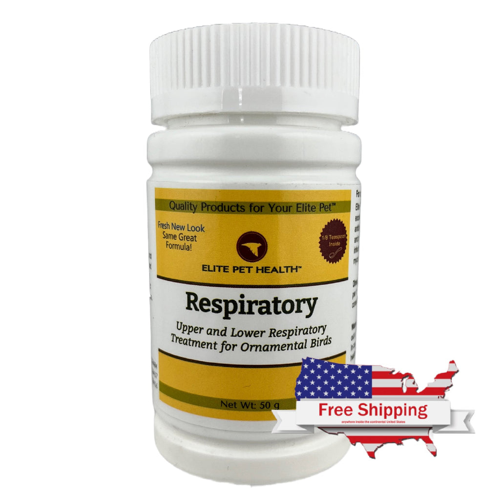 Elite Pet Health Respiratory Powder Bird Treatment for Infections Mycoplasmosis