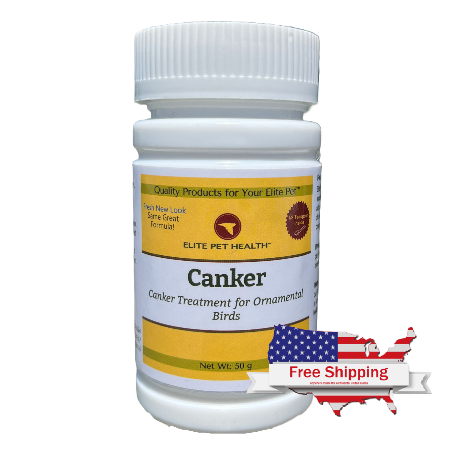 Elite Pet Health Canker Powder Bird Trichomoniasis and Giardia Treatment