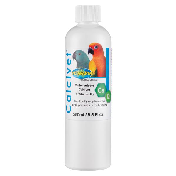 Vetafarm Calcivet Liquid Calcium and Vitamin D3 Bird Breeding Supplement