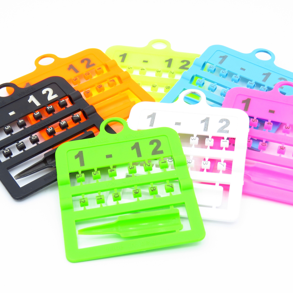 Smisdom E-Z Numbered Split Bird Leg Bands for Canaries