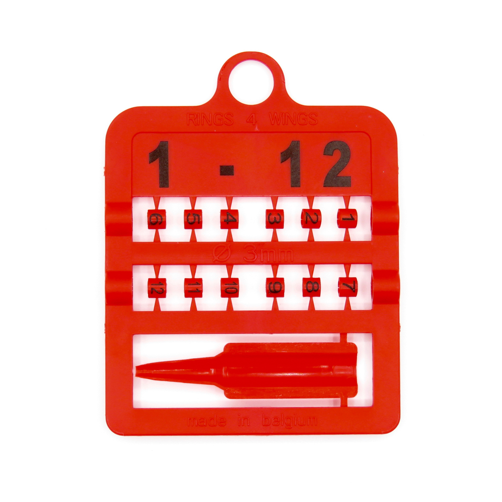 Smisdom E-Z Numbered Split Bird Leg Bands for Canaries