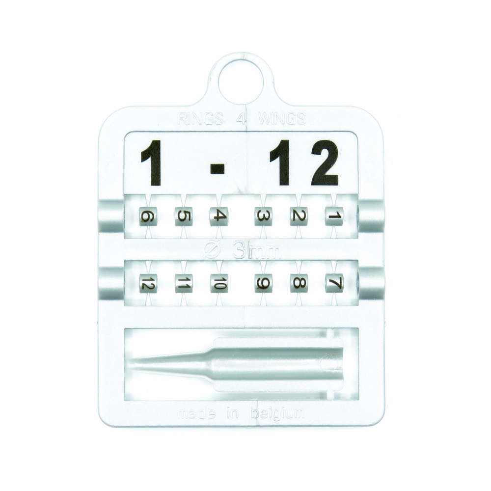 Smisdom E-Z Numbered Split Bird Leg Bands for Canaries