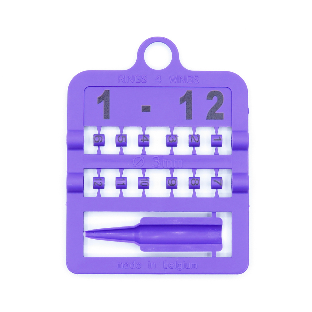 Smisdom E-Z Numbered Split Bird Leg Bands for Canaries