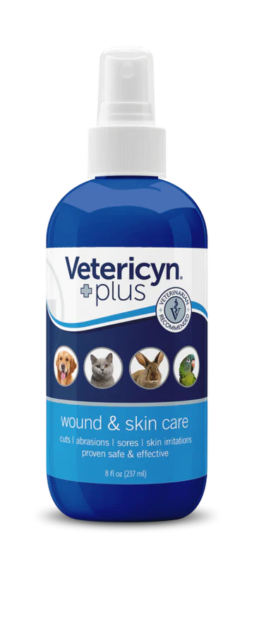 Vetericyn Plus Antimicrobial Wound and Skin Care Spray for Pets