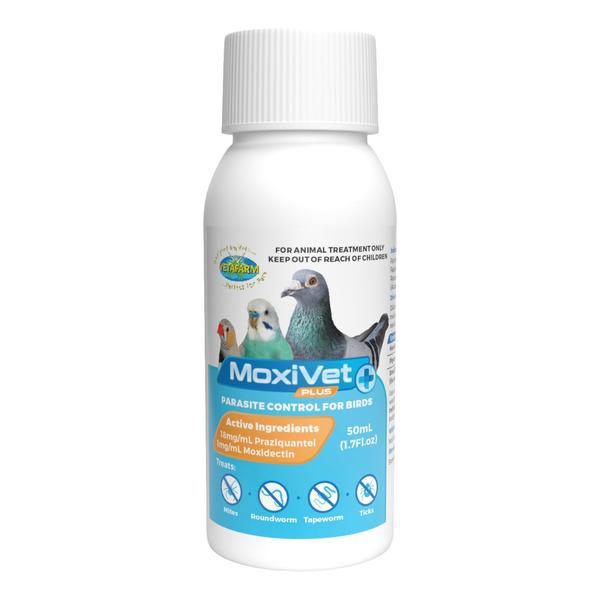 Vetafarm MoxiVet Plus Complete Bird Parasite Control for Mites and Worms