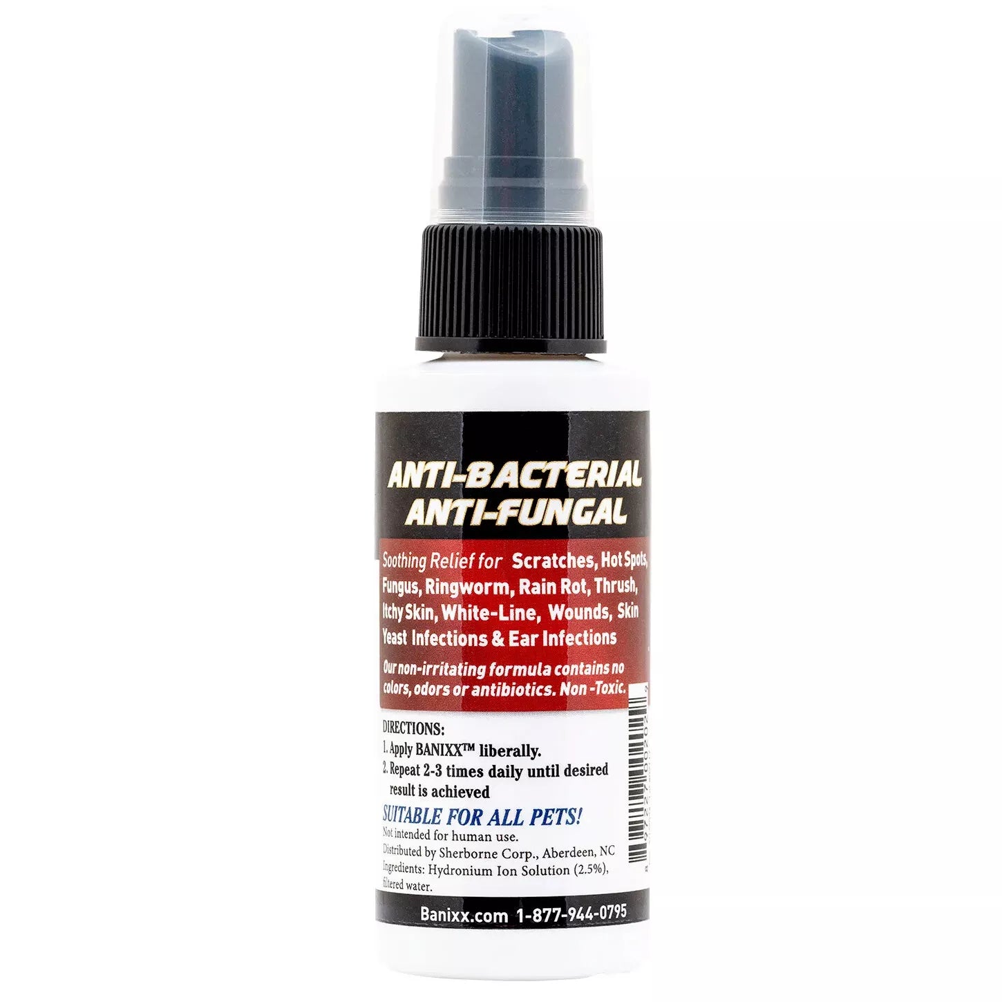 Banixx Anti-Bacterial and Anti-Fungal Wound Spray for All Pets