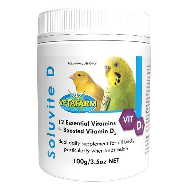 Vetafarm Soluvite D Essential Bird Vitamin Supplement With Vitamin D3